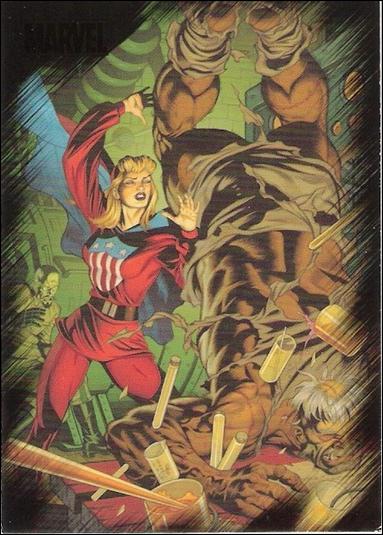 Marvel Heroes and Villains (Base Set) card 24 Miss America vs Henchman
