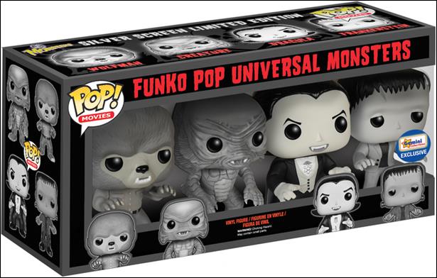 POP! Movies Multi-Packs figure nn4 Universal Monsters 4 Pack (Black & White) Gemini