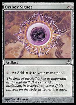 Magic the Gathering: Guildpact (Base Set) card 155 Orzhov Signet