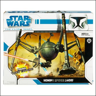 Star Wars: The Clone Wars Collection Vehicles figure 3 Homing Spider Droid