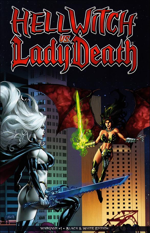 Hellwitch vs. Lady Death: Wargasm issue 1-B Diego Bernard Black & White Edition
