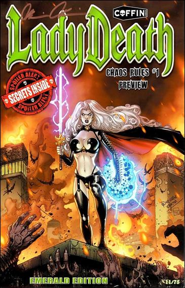 Lady Death: Chaos Rules (2015) issue Preview-C Emerald Edition 1/75