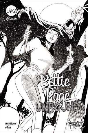 Bettie Page: Unbound issue 2-H David Williams 1:20 Black & White Cover