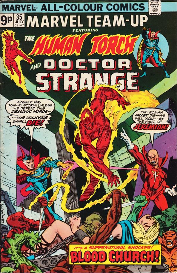Marvel Team-Up (1972) issue 35-B UK Price Cover