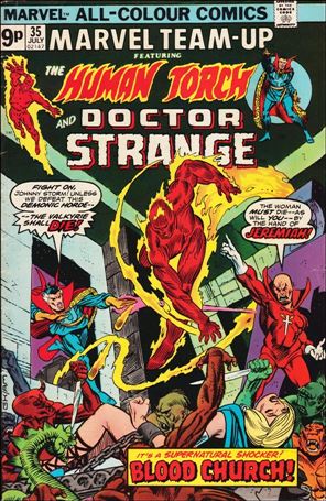 Marvel Team-Up (1972) issue 35-B UK Price Cover