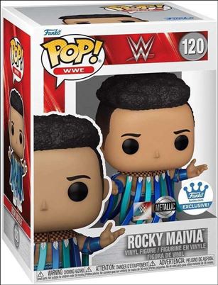 POP! WWE figure 120-B Rocky Maivia (Metallic) Funko Shop Exclusive