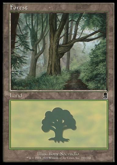 Magic the Gathering: Odyssey (Base Set) card 350 Forest