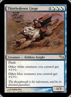 Magic the Gathering: Shadowmoor (Base Set) card 153 Thistledown Liege