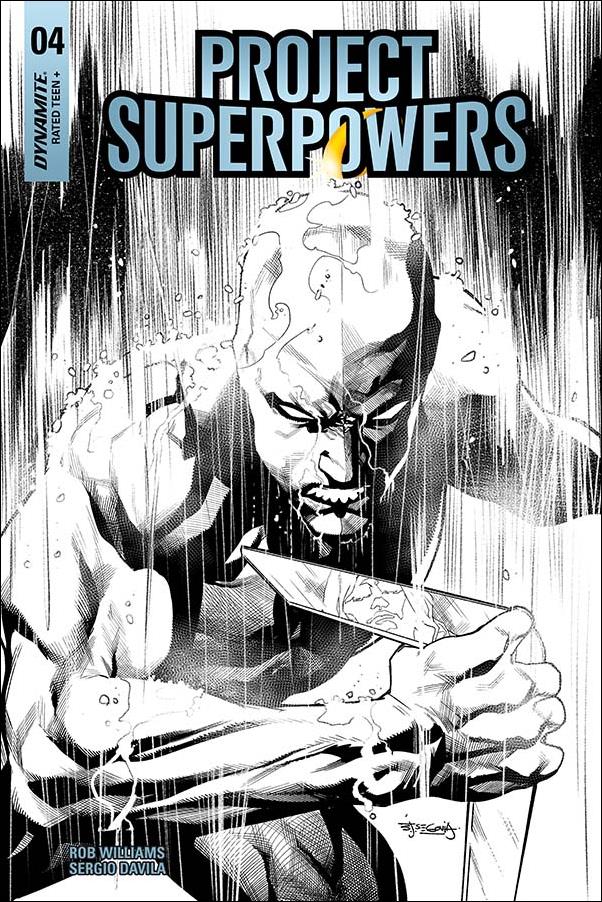 Project Superpowers: Chapter Three issue 4-H Stephen Segovia 1:20 Black & White Cover