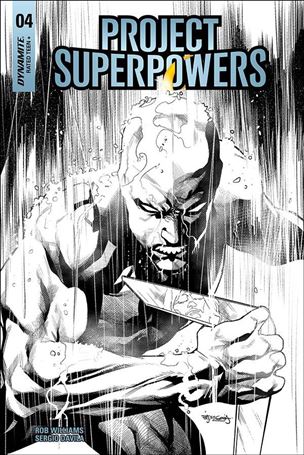 Project Superpowers: Chapter Three issue 4-H Stephen Segovia 1:20 Black & White Cover