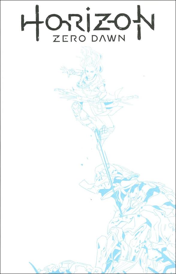 Horizon: Zero Dawn issue 1-F Blue Line Art Sketch Cover