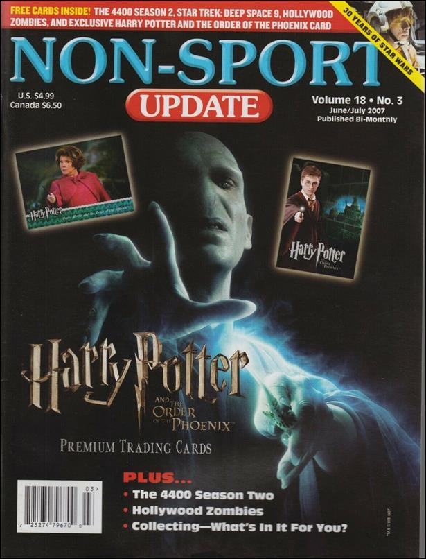 Non-Sport Update (2007) issue 3 Harry Potter Cover