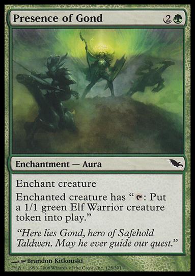 Magic the Gathering: Shadowmoor (Base Set) card 125 Presence of Gond
