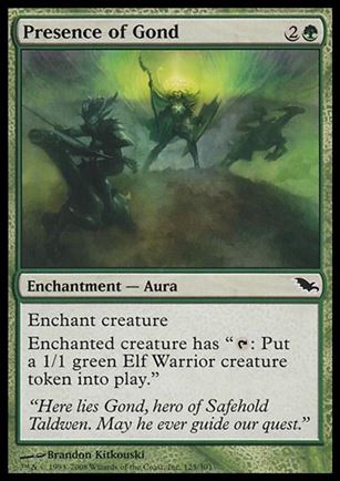 Magic the Gathering: Shadowmoor (Base Set) card 125 Presence of Gond