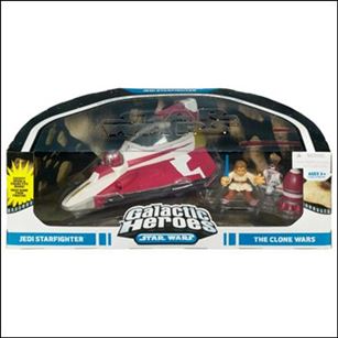 Star Wars: Galactic Heroes Cinema Scenes figure 14 Jedi Starfighter
