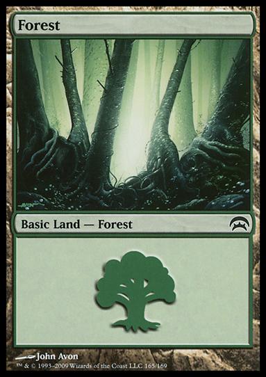 Magic the Gathering: Planechase (Base Set) card 165 Forest