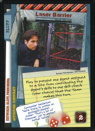 X-Files: The Truth Is Out There (Base Set) card XF97-0104v2 Laser Barrier