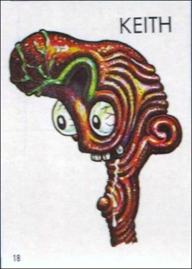 Ugly Stickers (1965) (Base Set) card 18-C Keith