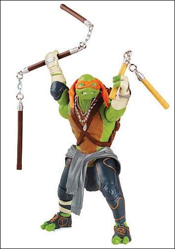 Ninja Turtles (Combat Warriors) figure 3-B Combat Warrior Michelangelo (Loose)