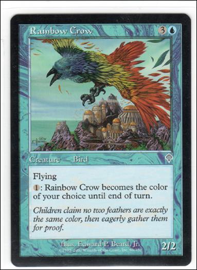 Magic the Gathering: Invasion (Base Set) card 69 Rainbow Crow