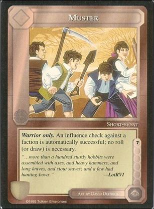 Middle-Earth: The Wizards (Base Set) card 302 Muster