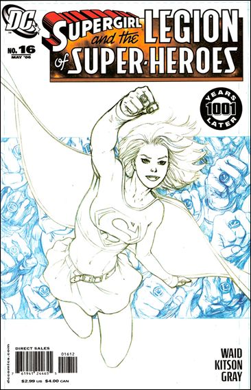 Supergirl and the Legion of Super-Heroes issue 16-B Sketch Cover (2nd Printing)