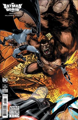 Batman and Robin (2023) issue 2-H David Baldeon JL Godzilla Kong Cardstock Cover
