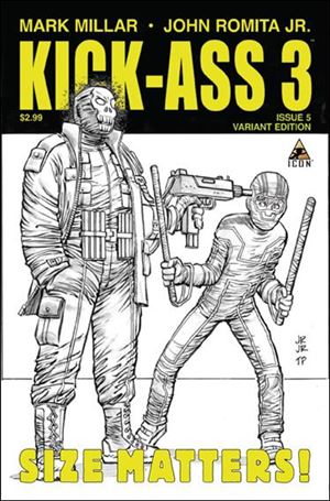 Kick-Ass 3 issue 5-C John Romita Jr. 1:75 Sketch Cover
