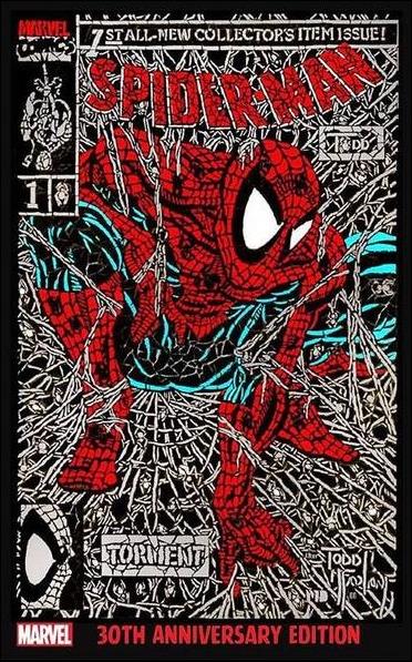 Spider-Man (1990) issue 1-Y McFarlane Shattered Comics Red Cover 1/1000