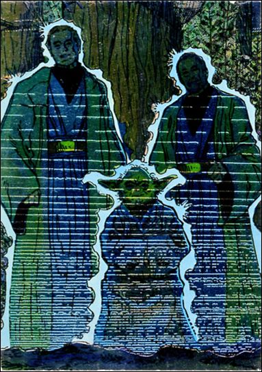 Star Wars Galaxy: Series 3 (Foil Subset) card 18 Jedi Spirits