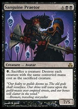 Magic the Gathering: Guildpact (Base Set) card 60 Sanguine Praetor
