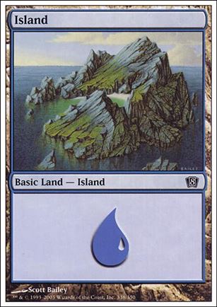 Magic the Gathering: 8th Edition (Base Set) card 338 Island