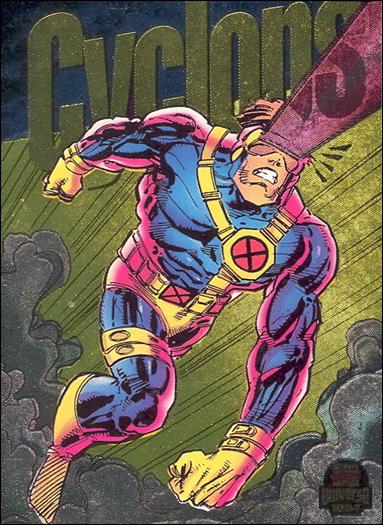 Marvel Universe: Series 5 (Power Blast Subset) card 8-C Cyclops (Gold Foil)