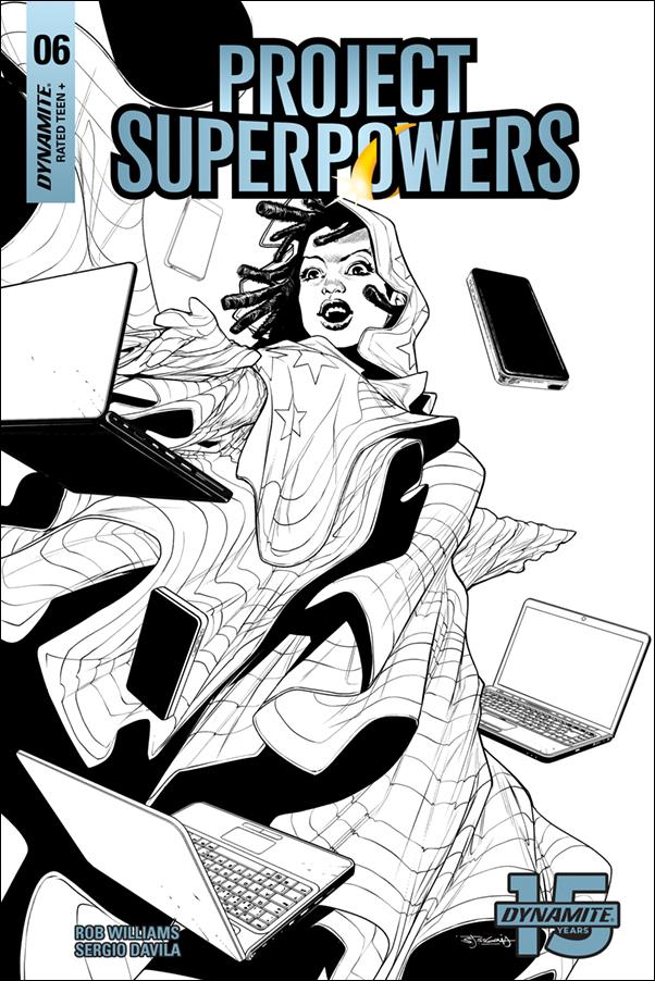 Project Superpowers: Chapter Three issue 6-H Stephen Segovia 1:20 Black & White Cover
