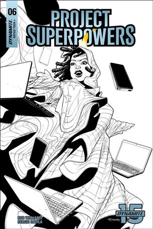 Project Superpowers: Chapter Three issue 6-H Stephen Segovia 1:20 Black & White Cover