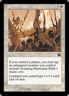 Magic the Gathering: Mercadian Masques (Base Set) card 38 Ramosian Rally