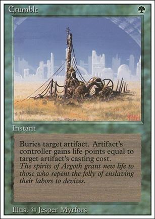 Magic the Gathering: Revised (Base Set) card 191 Crumble