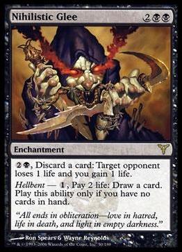Magic the Gathering: Dissension (Base Set) card 50 Nihilistic Glee