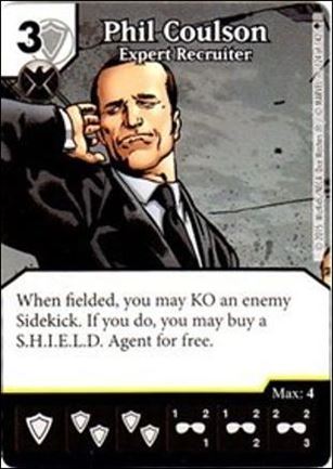 Marvel Dice Masters Age of Ultron  card 124 Phil Coulson: Expert Recruiter