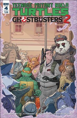 Teenage Mutant Ninja Turtles/Ghostbusters 2 issue 4 Dan Schoening Cover