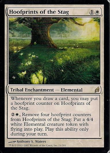 Magic the Gathering: Lorwyn (Base Set) card 21 Hoofprints of the Stag