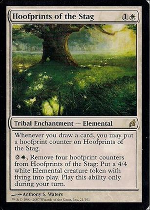 Magic the Gathering: Lorwyn (Base Set) card 21 Hoofprints of the Stag