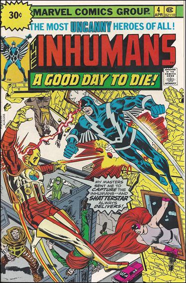 Inhumans (1975) issue 4-B 30 Cent Price Cover