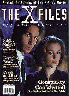 Official X-Files Magazine Volume 1 issue 5 Fox Mulder & Dana Scully Cover