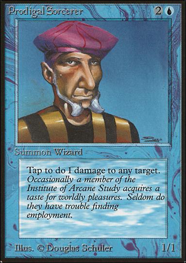 Magic the Gathering: Limited Edition Beta (Base Set) card 74 Prodigal Sorcerer
