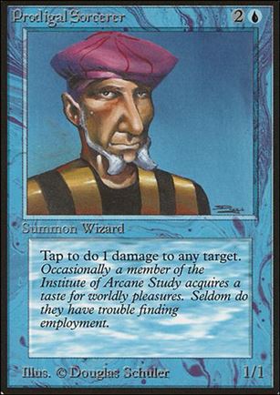 Magic the Gathering: Limited Edition Beta (Base Set) card 74 Prodigal Sorcerer