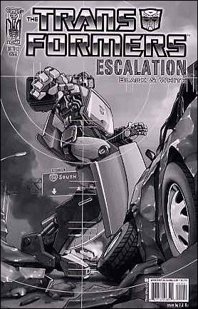Transformers: Escalation issue 1-C E.J. Su Graytones Cover
