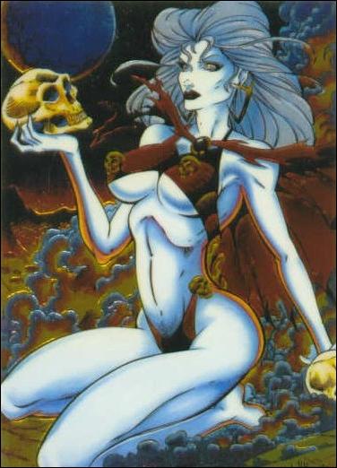 Lady Death All Chromium (Base Set) card 68 Contemplation