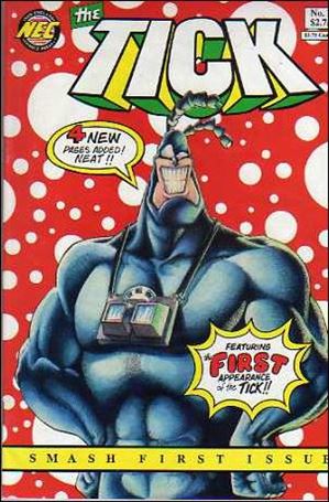 Tick (1988) issue 1-G Red w/ White Dots Background Cover (6th Printing)