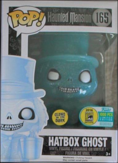 POP! Disney figure 165-B Hatbox Ghost (GITD) SDCC 2016 1/1000